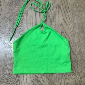 Green summer Zara top